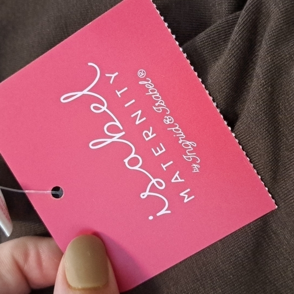 NWT ISABEL MATERNITY BROWN DRESS - Picture 2 of 2